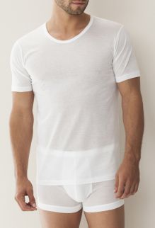 Weisses rundhals Shirt von Zimmerli kaufen 