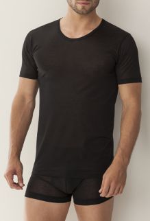 Schwarzes rundhals T-Shirt kaufen von Zimmerli